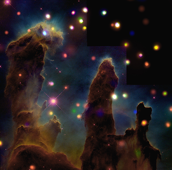 pillars of creation x-ray
