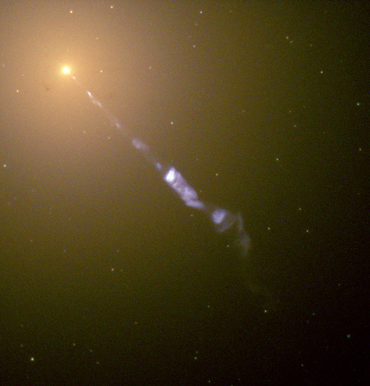 messier 87 jet,relativistic jet,smoking gun,virgo a black hole